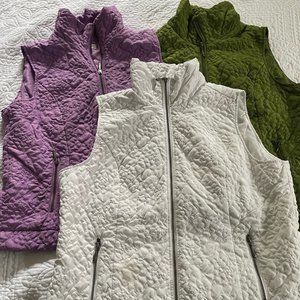 CHRISTOPHER & BANKS QUILTED VEST BUNDLE **ALL 3**